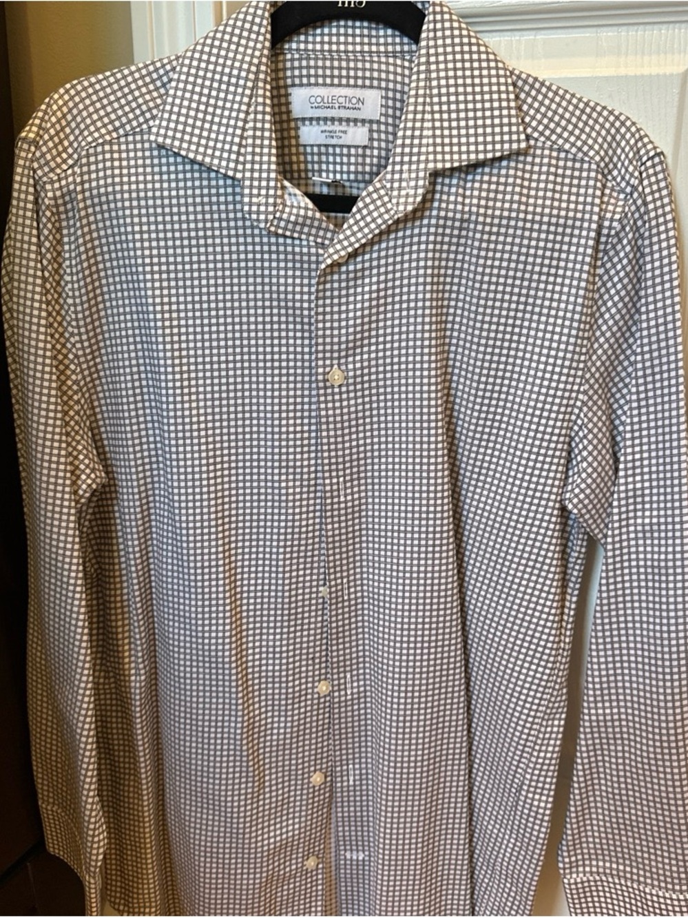 Men's Brown Check Dress Shirt